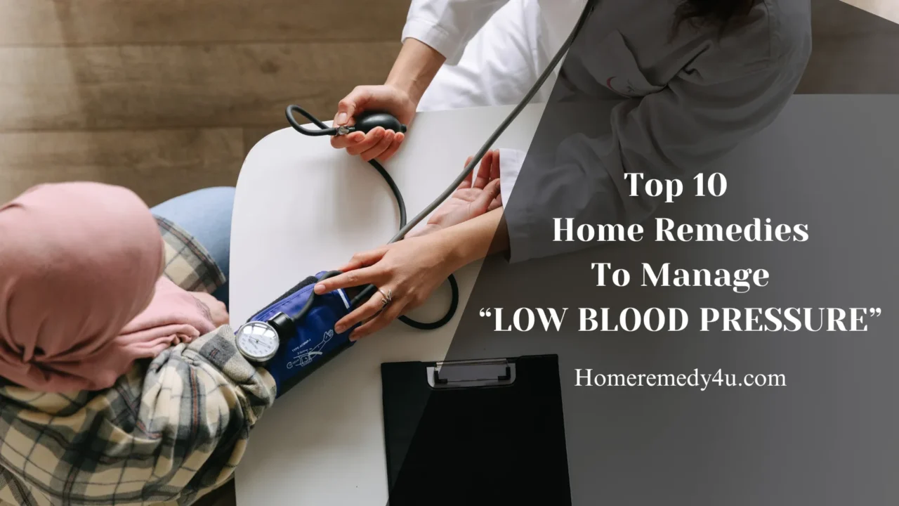 Home Remedies For Low Blood Pressure